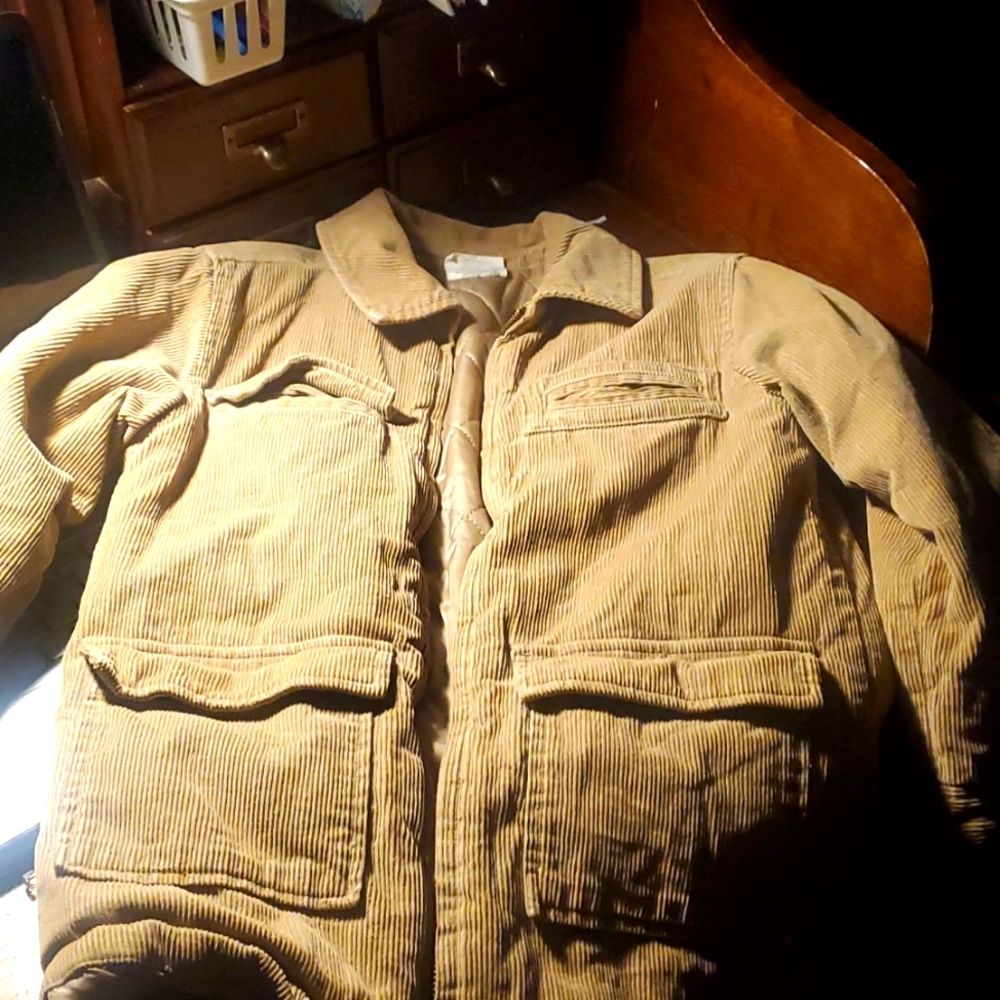 Corduroy zip up jacket